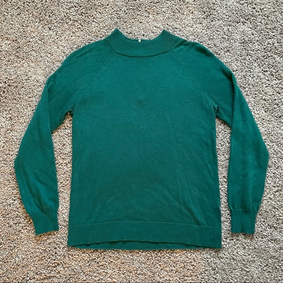 Vintage Green Mock-Neck Sweater - Picture 11 of 11